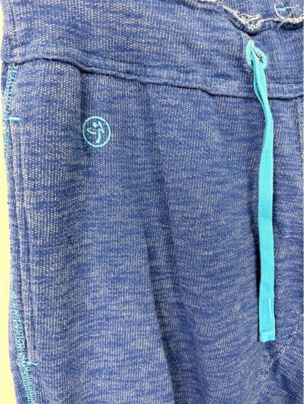 Zumba Wear Women’s Medium Blue Cargo Jogger Pants Drawstring Dance Workout - Picture 4 of 7